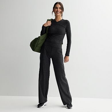 Women's FLX Brushed Performance Cropped Quarter Zip