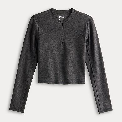 Women's FLX Brushed Performance Cropped Quarter Zip