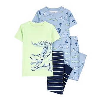 Toddler Boy Carter's 4 pc Cotton Pajama Top & Pajama Pants Set
