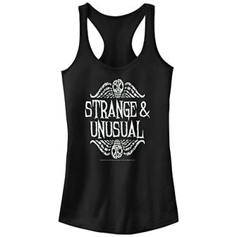 Juniors' Beetlejuice Strange & Unusual Racerback Tank Top