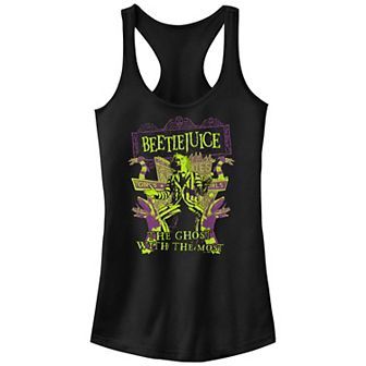 Juniors' Beetlejuice The Ghost With The Most Racerback Tank Top