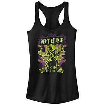 Juniors' Beetlejuice The Ghost With The Most Racerback Tank Top