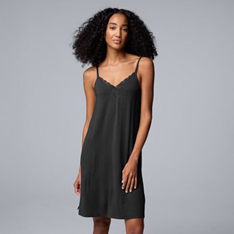 Women's Simply Vera Vera Wang Lace Trim Chemise