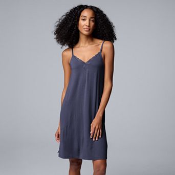 Women's Simply Vera Vera Wang Lace Trim Chemise