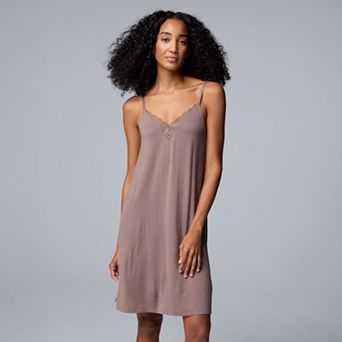Women's Simply Vera Vera Wang Lace Trim Chemise