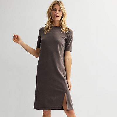 midi shirt dress short sleeve Regular fit short-sleeve with floral print  120% Lino Short sleeves and the clean white palette give the dress a fresh Stripe Short Sleeve Cotton Blend