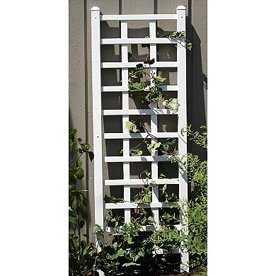 6.25 Ft Wall Trellis In White Vinyl