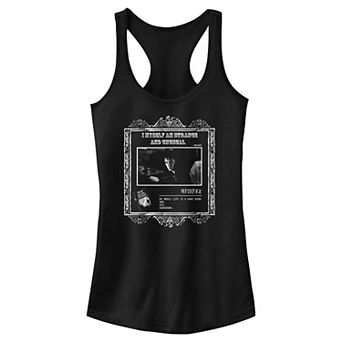 Juniors' Beetlejuice Lydia Reading Scene Racerback Tank Top