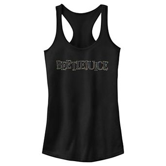 Juniors' Beetlejuice Color Lines Logo Racerback Tank Top