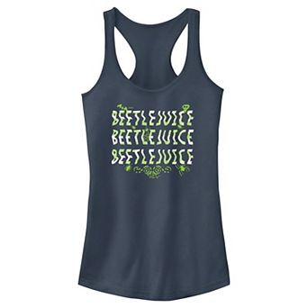 Juniors' Beetlejuice Trippy Call Racerback Tank Top
