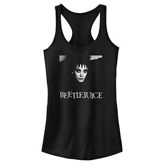 Juniors' Beetlejuice Lydia Portrait Racerback Tank Top
