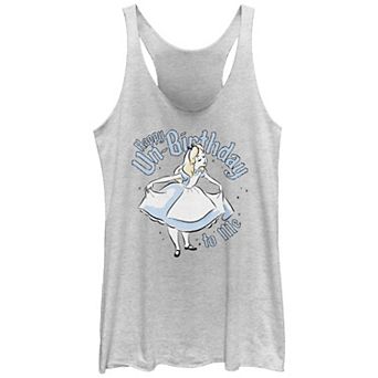 Disney's Alice In Wonderland Happy Unbirthday To Me Juniors' Racerback Tank Top