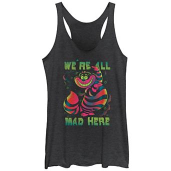 Disney's Alice In Wonderland We're All Mad Here Juniors' Racerback Tank Top