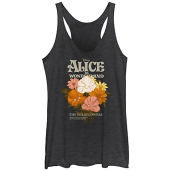 Disney's Alice In Wonderland The Wildflowers Juniors' Racerback Tank Top