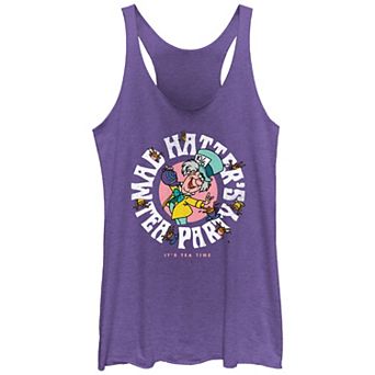Disney's Alice In Wonderland Mad Hatter's Tea Party Juniors' Racerback Tank Top
