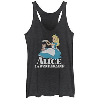 Disney's Alice In Wonderland Alice And Dinah Juniors' Racerback Tank Top