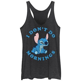 Disney's Lilo & Stitch I Don't Do Mornings Juniors' Racerback Tank Top