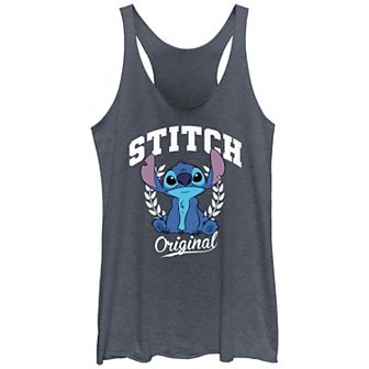 Disney's Lilo & Stitch Original Stitch Varsity Juniors' Racerback Tank Top