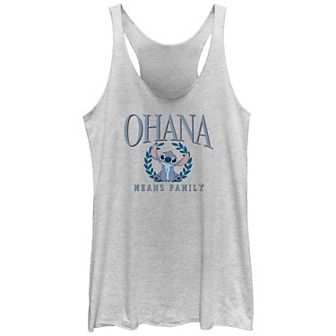 Disney's Lilo & Stitch Ohana Means Family Juniors' Racerback Tank Top
