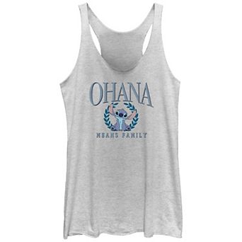 Disney's Lilo & Stitch Ohana Means Family Juniors' Racerback Tank Top