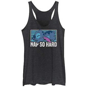 Disney's Lilo & Stitch Napping Stitch Juniors' Racerback Tank Top