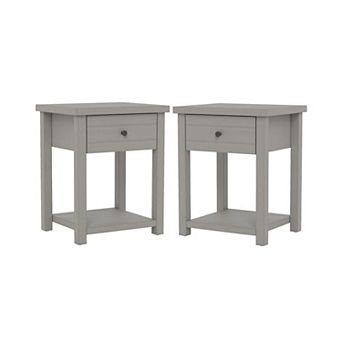 Hillsdale Furniture Living Essentials by Hillsdale Harmony Wood Accent Table Set of 2