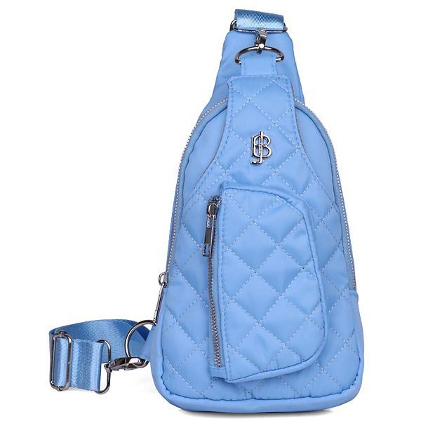 Women's Julia Buxton Nylon Quilted Sling Bag - Periwinkle