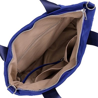 Women's Julia Buxton Nylon Quilted Organizer Tote Bag