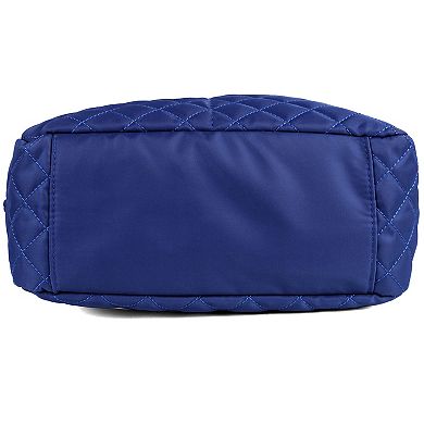 Women's Julia Buxton Nylon Quilted Organizer Tote Bag