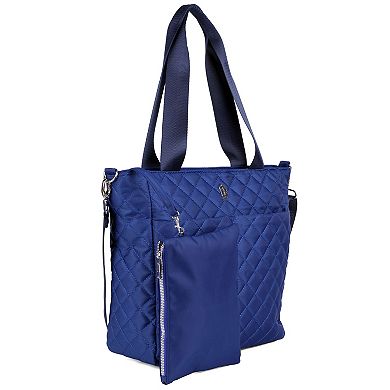 Women's Julia Buxton Nylon Quilted Organizer Tote Bag