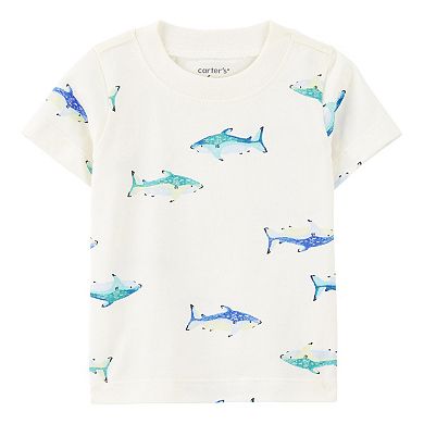 Baby Boy Carter's 2-Piece Shark Tee & Shortall Set