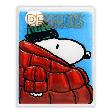 Peanuts Snoopy Puffer Jacket Plush Journal