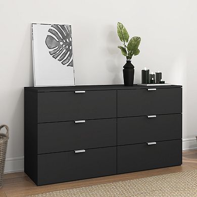 Hillsdale Furniture Living Essentials by Hillsdale Delmar Wood 6 Drawer Dresser