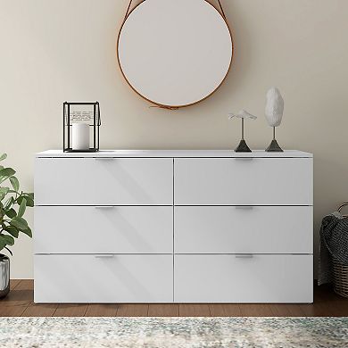 Hillsdale Furniture Living Essentials by Hillsdale Delmar Wood 6 Drawer Dresser