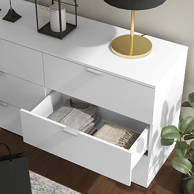 Hillsdale Furniture Living Essentials by Hillsdale Delmar Wood 6 Drawer Dresser