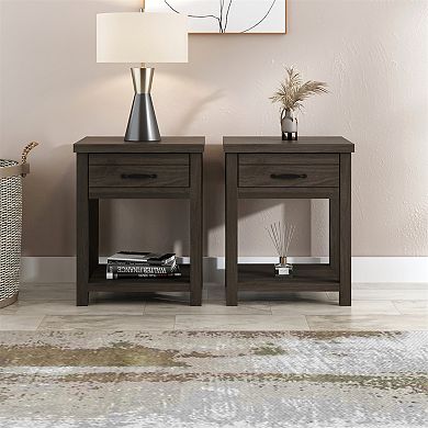 Hillsdale Furniture Living Essentials by Hillsdale Lancaster Wood Nightstand Set of 2