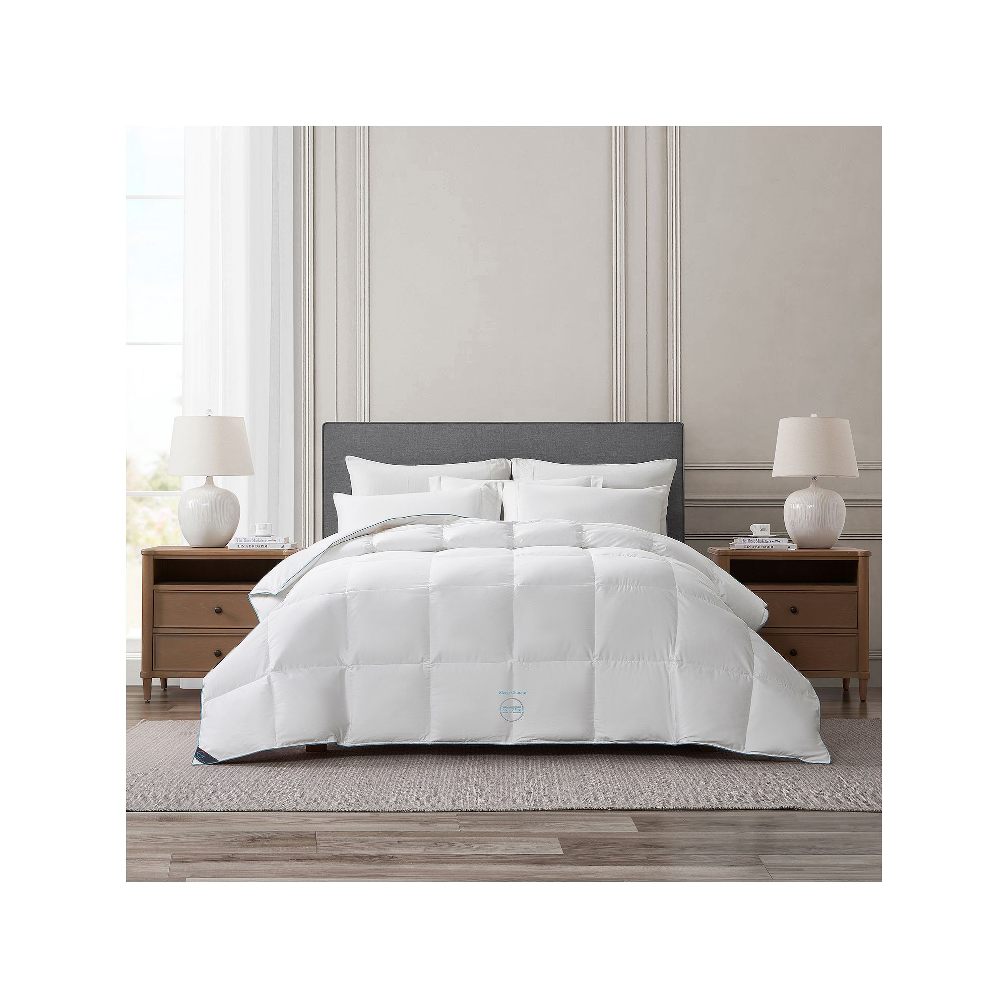 Sleep Climate 300TC 37.5 Down Blend Comforter, White