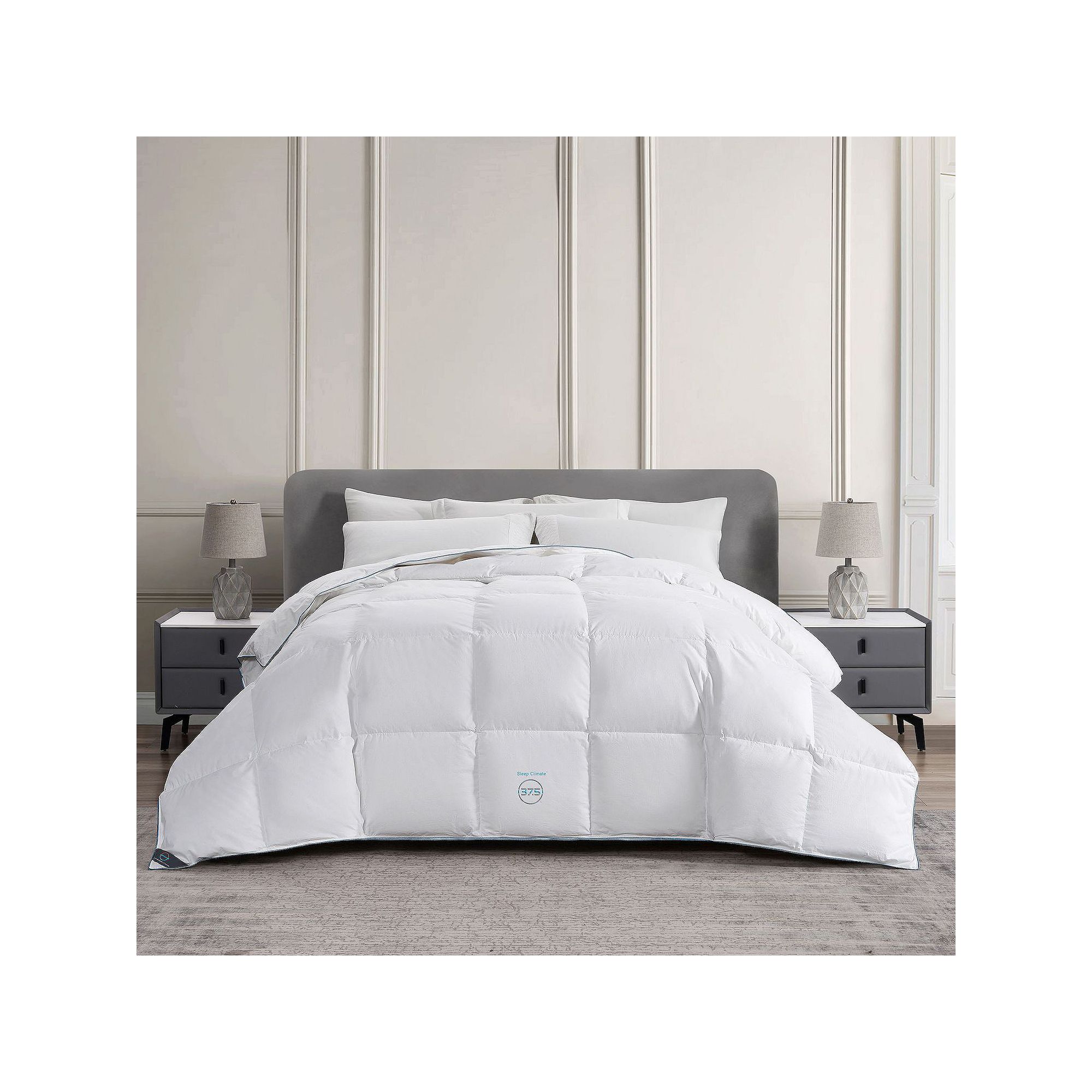 Sleep Climate 233TC 37.5 Feather / DownBlend Comforter, White