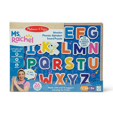 Melissa & Doug Ms. Rachel™ Wooden Phonics Alphabet Sound Puzzle