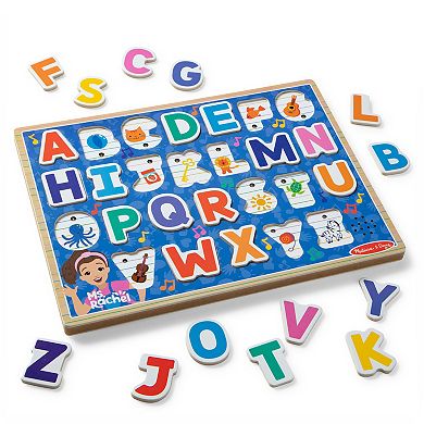 Melissa & Doug Ms. Rachel™ Wooden Phonics Alphabet Sound Puzzle