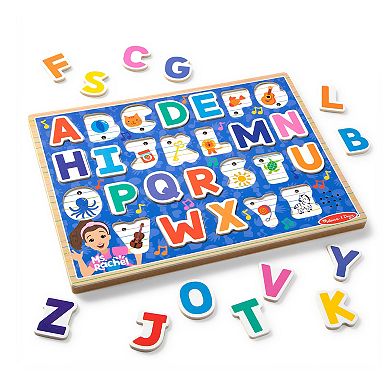 Melissa & Doug Ms. Rachel™ Wooden Phonics Alphabet Sound Puzzle