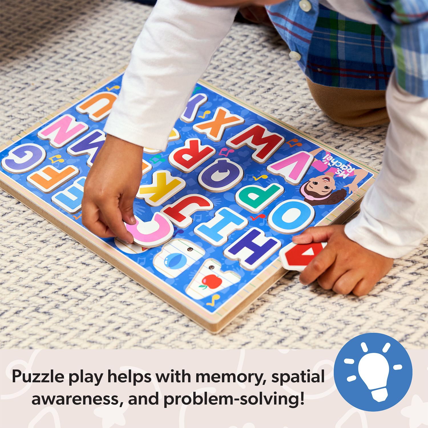 Melissa & Doug Ms. Rachel™ Wooden Phonics Alphabet Sound Puzzle