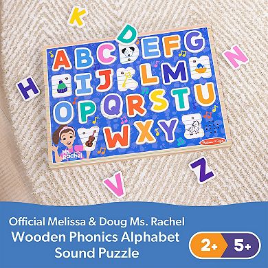 Melissa & Doug Ms. Rachel™ Wooden Phonics Alphabet Sound Puzzle