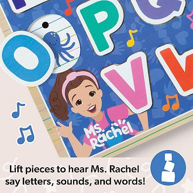Melissa & Doug Ms. Rachel™ Wooden Phonics Alphabet Sound Puzzle