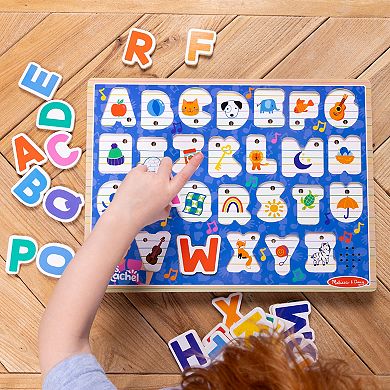 Melissa & Doug Ms. Rachel™ Wooden Phonics Alphabet Sound Puzzle