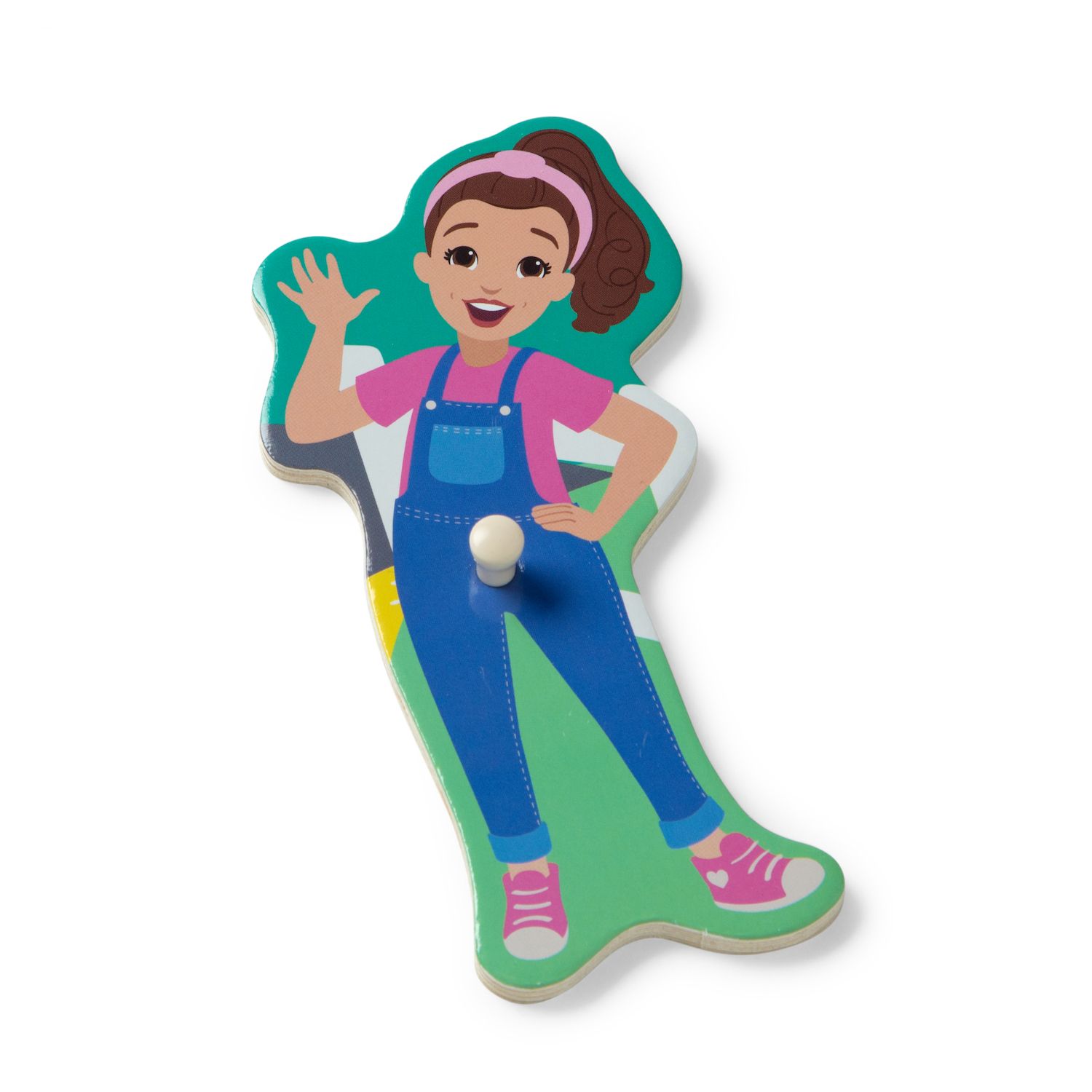 Melissa & Doug Ms. Rachel Guck-Guck Puzzle - 4-teiliges Holzspielzeug Mit Spiegel Ab 1 Jahr