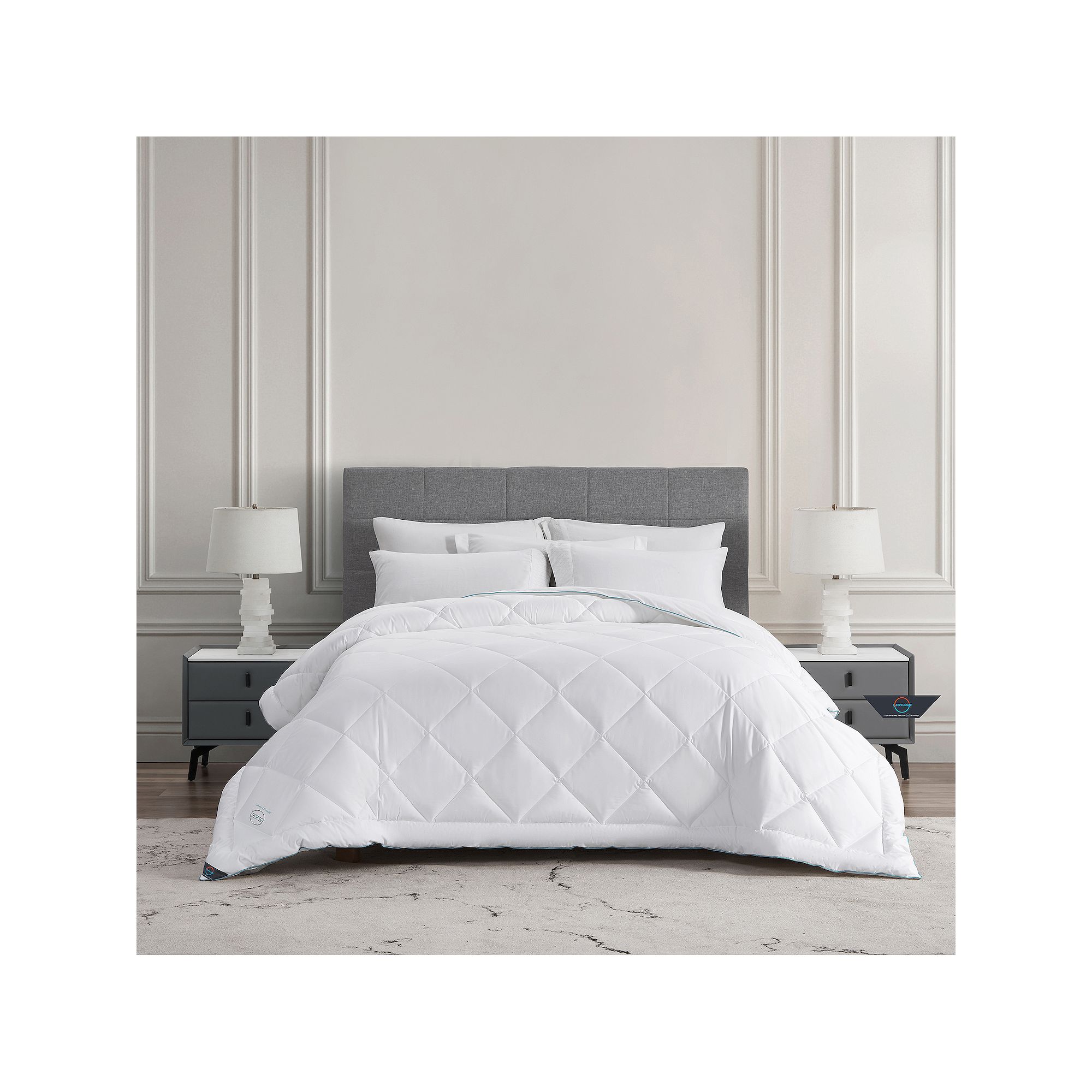 Sleep Climate 300TC 37.5 Down Alternative Blanket, White