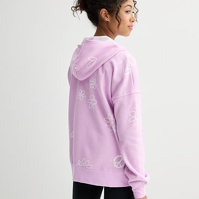 Girls 7-16 SO® Oversized Zip-Front Hoodie in Regular & Plus Size