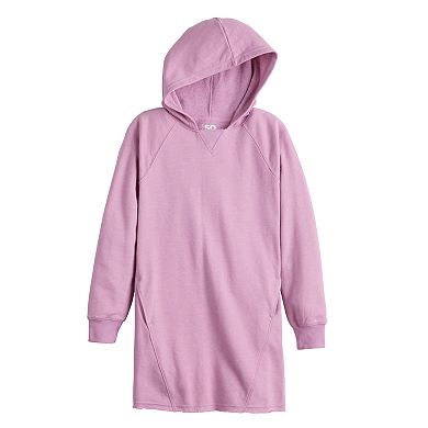 Girls 7-16 SO® Hooded Fleece Dress in Regular & Plus Size