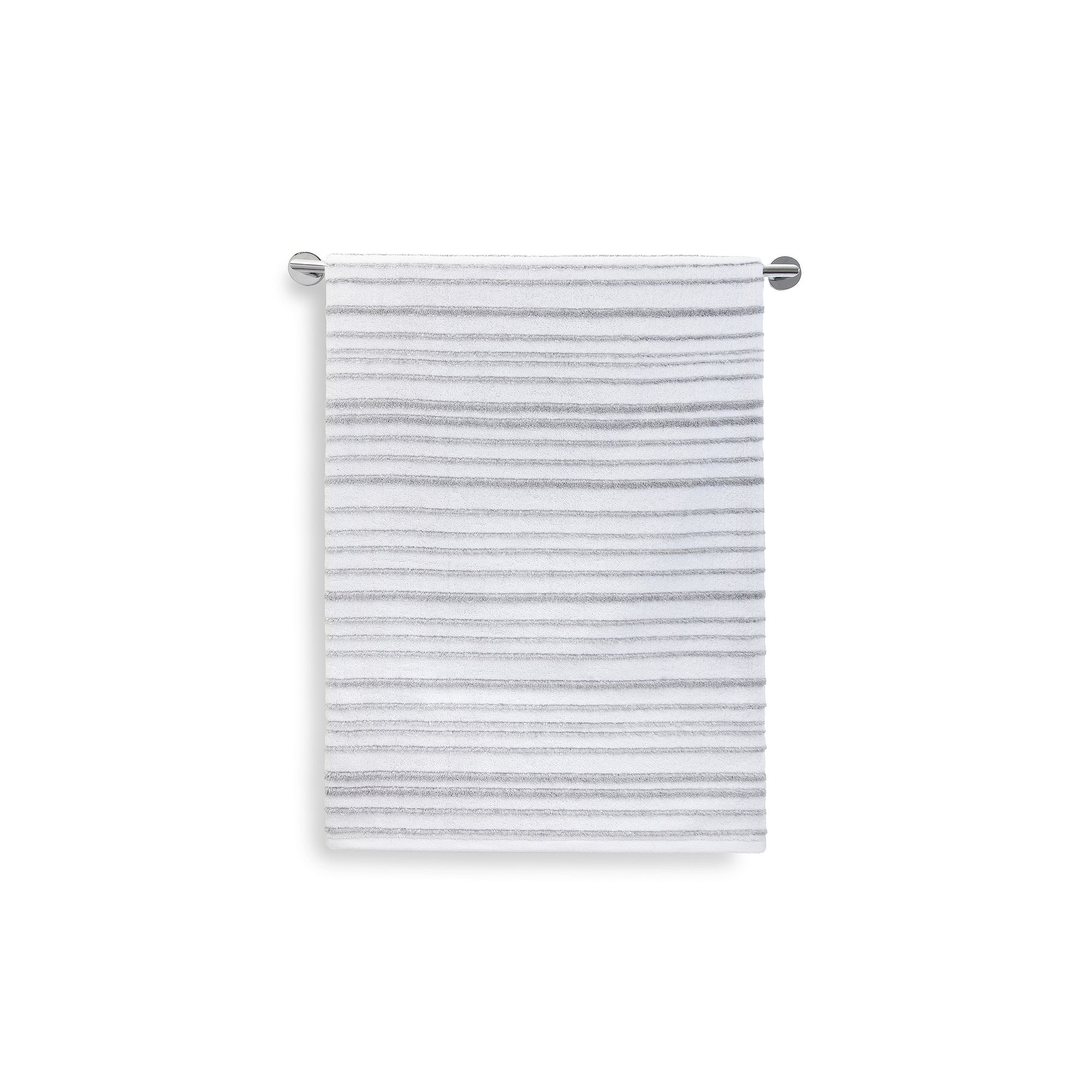 Kassatex Urbane Striped Towel, White